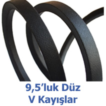 9,5'luk Düz V Kayışlar